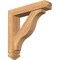 Ekena Millwork Funston Arts and Crafts Smooth Bracket w/ Offset Brace, Western Red Cedar, 5 1/2"W x 26"D x 26"H BKT0604X26X26FST03SWR - alternate 1